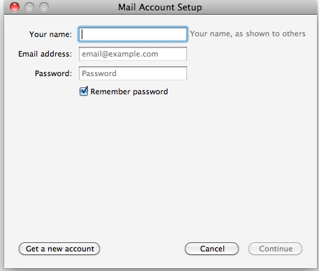 thunderbird mac update passsword for gmail